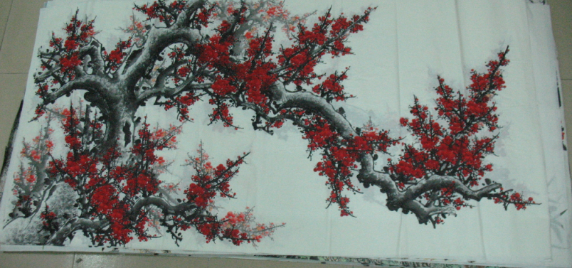 李林国画梅花