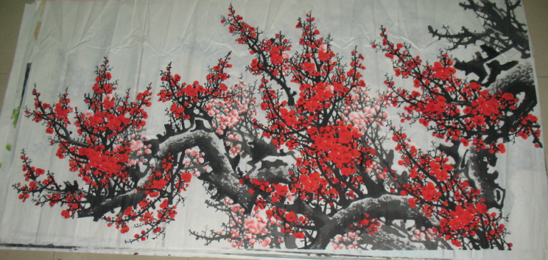 李林国画梅花